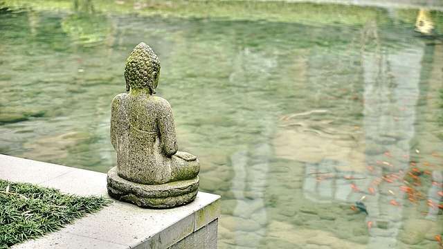 佛, 雕像, 池塘, 雕塑, 佛雕像, 佛像雕塑, 石雕, 佛教, 水, 艺术品